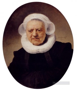 Retrato de una mujer de ochenta y tres años Rembrandt Pinturas al óleo